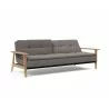 Innovation Living Dublexo Frej Sofa Bed Oak- Mixed Dance Grey-  Semi Folded - Innovation Living Dublexo Frej Sofa Bed Oak- Mixed Dance Grey-  Semi Folded