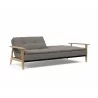Innovation Living Dublexo Frej Sofa Bed Oak- Mixed Dance Grey- Half Folded - Innovation Living Dublexo Frej Sofa Bed Oak- Mixed Dance Grey- Half Folded