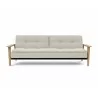 Innovation Living Dublexo Frej Sofa Bed Oak- Mixed Dance Natural-Front View - Innovation Living Dublexo Frej Sofa Bed Oak- Mixed Dance Natural-Front View