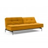  Innovation Living Dublexo Pin Sofa Bed in Elegance Burned Curry - Semi-Folded Angled View