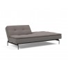 Innovation Living Dublexo Pin Sofa Bed in Mixed Dance Grey - Half Folded Angled View