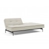  Innovation Living Dublexo Pin Sofa Bed in Mixed Dance Natural - Half Folded Angled View