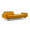 Innovation Living Dublexo Pin Sofa Bed With Arms - Elegance Burned Curry - Angled Half Folded