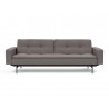 Innovation Living Dublexo Pin Sofa Bed With Arms - Mixed Dance Grey - Front View