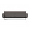 Innovation Living Dublexo Pin Sofa Bed With Arms - Mixed Dance Grey - Back Angled