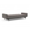Innovation Living Dublexo Pin Sofa Bed With Arms - Mixed Dance Grey - Angled Fully Folded