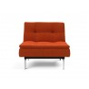 Innovation Living Dublexo Stainless Steel Chair-Elegance Paprika-Front View