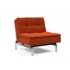 Innovation Living Dublexo Stainless Steel Chair-Elegance Paprika-Angle Front View