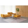 Innovation Living Dublexo Stainless Steel Chair-Elegance Burned Curry-Sofabed with Folded Chair