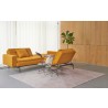 Innovation Living Dublexo Stainless Steel Chair-Elegance Burned Curry-Sofabed with Chair