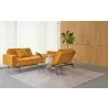Innovation Living Dublexo Stainless Steel Chair-Elegance Burned Curry-Sofabed with Chair - Innovation Living Dublexo Stainless Steel Chair-Elegance Burned Curry-Sofabed with Chair