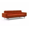 Innovation Living Dublexo Stainless Steel Sofa Bed With Arms-Elegance Paprika--Side Front - Innovation Living Dublexo Stainless Steel Sofa Bed With Arms-Elegance Paprika--Side Front