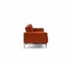 Innovation Living Dublexo Stainless Steel Sofa Bed With Arms-Elegance Paprika-Side View - Innovation Living Dublexo Stainless Steel Sofa Bed With Arms-Elegance Paprika-Side View