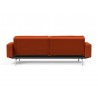Innovation Living Dublexo Stainless Steel Sofa Bed With Arms-Elegance Paprika-Back View