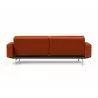 Innovation Living Dublexo Stainless Steel Sofa Bed With Arms-Elegance Paprika-Back View - Innovation Living Dublexo Stainless Steel Sofa Bed With Arms-Elegance Paprika-Back View