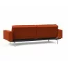 Innovation Living Dublexo Stainless Steel Sofa Bed With Arms-Elegance Paprika-Left Back - Innovation Living Dublexo Stainless Steel Sofa Bed With Arms-Elegance Paprika-Left Back