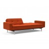 Innovation Living Dublexo Stainless Steel Sofa Bed With Arms-Elegance Paprika-Half Folded