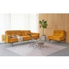 Innovation Living Dublexo Stainless Steel Sofa Bed With Arms-Elegance Burned Curry