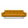 Innovation Living Dublexo Stainless Steel Sofa Bed With Arms-Elegance Burned Curry-Front View
