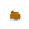 Innovation Living Dublexo Stainless Steel Sofa Bed With Arms-Elegance Burned Curry-Side View