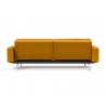 Innovation Living Dublexo Stainless Steel Sofa Bed With Arms-Elegance Burned Curry-Back View