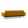 Innovation Living Dublexo Stainless Steel Sofa Bed With Arms-Elegance Burned Curry-Left Back View - Innovation Living Dublexo Stainless Steel Sofa Bed With Arms-Elegance Burned Curry-Left Back View