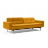 Innovation Living Dublexo Stainless Steel Sofa Bed With Arms-Elegance Burned Curry-Semi Folded