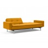 Innovation Living Dublexo Stainless Steel Sofa Bed With Arms-Elegance Burned Curry-Half Folded