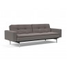 Innovation Living Dublexo Stainless Steel Sofa Bed With Arms-Mixed Dance Grey-Right Front