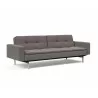 Innovation Living Dublexo Stainless Steel Sofa Bed With Arms-Mixed Dance Grey-Right Front - Innovation Living Dublexo Stainless Steel Sofa Bed With Arms-Mixed Dance Grey-Right Front
