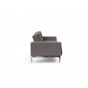 Innovation Living Dublexo Stainless Steel Sofa Bed With Arms-Mixed Dance Grey-side view