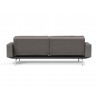 Innovation Living Dublexo Stainless Steel Sofa Bed With Arms-Mixed Dance Grey-back view