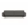Innovation Living Dublexo Stainless Steel Sofa Bed With Arms-Mixed Dance Grey-back view - Innovation Living Dublexo Stainless Steel Sofa Bed With Arms-Mixed Dance Grey-back view