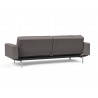 Innovation Living Dublexo Stainless Steel Sofa Bed With Arms-Mixed Dance Grey-Side Back