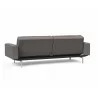 Innovation Living Dublexo Stainless Steel Sofa Bed With Arms-Mixed Dance Grey-Side Back - Innovation Living Dublexo Stainless Steel Sofa Bed With Arms-Mixed Dance Grey-Side Back