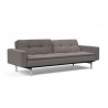 Innovation Living Dublexo Stainless Steel Sofa Bed With Arms-Mixed Dance Grey-Semi Folded
