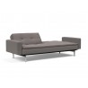 Innovation Living Dublexo Stainless Steel Sofa Bed With Arms-Mixed Dance Grey-Half Folded