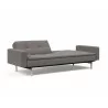 Innovation Living Dublexo Stainless Steel Sofa Bed With Arms-Mixed Dance Grey-Half Folded - Innovation Living Dublexo Stainless Steel Sofa Bed With Arms-Mixed Dance Grey-Half Folded