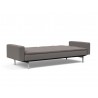 Innovation Living Dublexo Stainless Steel Sofa Bed With Arms-Mixed Dance Grey-Folded