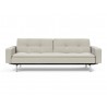 Innovation Living Dublexo Stainless Steel Sofa Bed With Arms-Mixed Dance Natural-Front View