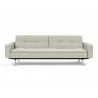 Innovation Living Dublexo Stainless Steel Sofa Bed With Arms-Mixed Dance Natural-Front View - Innovation Living Dublexo Stainless Steel Sofa Bed With Arms-Mixed Dance Natural-Front View