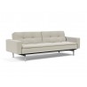 Innovation Living Dublexo Stainless Steel Sofa Bed With Arms-Mixed Dance Natural-Side Front View