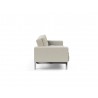 Innovation Living Dublexo Stainless Steel Sofa Bed With Arms-Mixed Dance Natural-Side View
