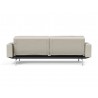 Innovation Living Dublexo Stainless Steel Sofa Bed With Arms-Mixed Dance Natural-Back View