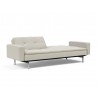 Innovation Living Dublexo Stainless Steel Sofa Bed With Arms-Mixed Dance Natural-Half Folded