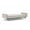 Innovation Living Dublexo Stainless Steel Sofa Bed With Arms-Mixed Dance Natural-Half Folded