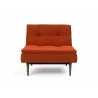 Innovation Living Dublexo Styletto Chair Dark Wood-Elegance Paprika-Front View - Innovation Living Dublexo Styletto Chair Dark Wood-Elegance Paprika-Front View