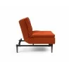 Innovation Living Dublexo Styletto Chair Dark Wood-Elegance Paprika-Side View - Innovation Living Dublexo Styletto Chair Dark Wood-Elegance Paprika-Side View
