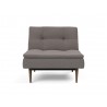 Innovation Living Dublexo Styletto Chair Dark Wood-Mixed Dance Grey-Front View