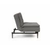 Innovation Living Dublexo Styletto Chair Dark Wood-Mixed Dance Grey-Side View - Innovation Living Dublexo Styletto Chair Dark Wood-Mixed Dance Grey-Side View